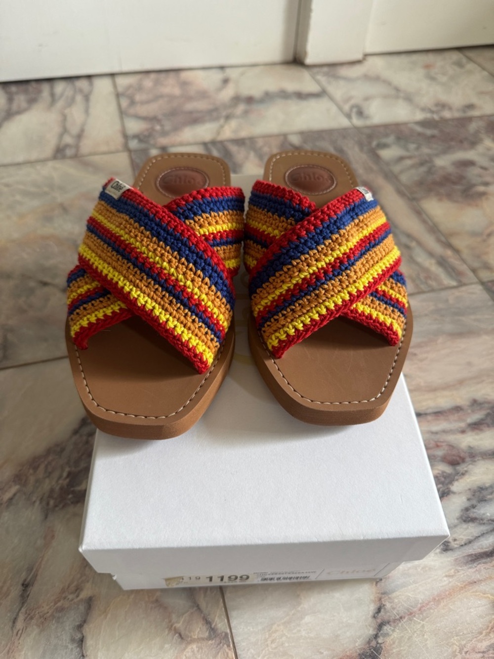 Women Chloe Cross-Strap Sandals - Multicolor